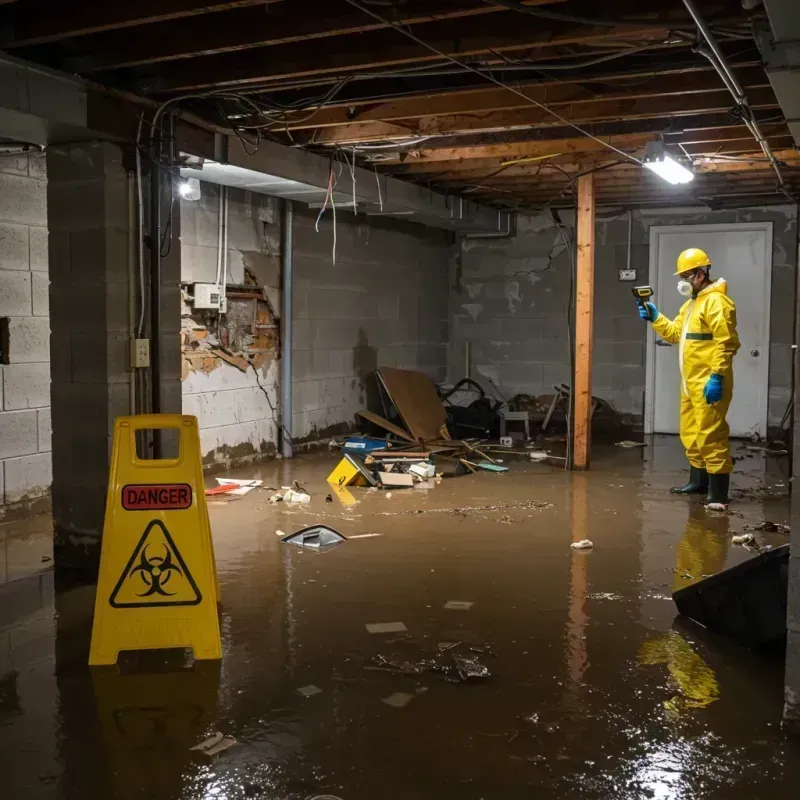 Flooded Basement Electrical Hazard in Glendale, CA Property